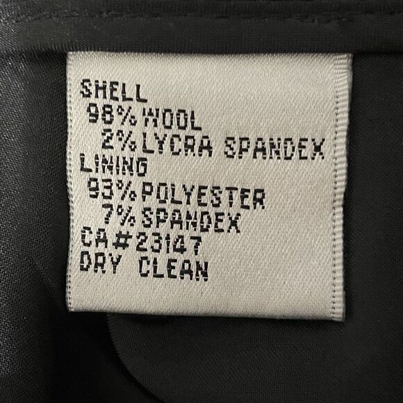 Talbots Wool Trouser Dress Pant Size 8 Gray Pinstripe Stretch Fully Line… - Picture 8 of 8